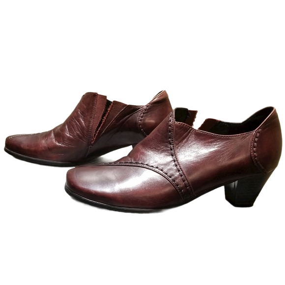 CANAL GRANDE Oxblood Leather Ankle Boots (Size 8) - Picture 2 of 16